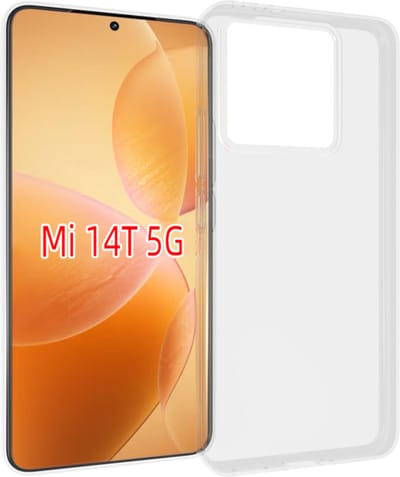 MobyDefend Hoesje - Geschikt voor Xiaomi 14T - Transparante TPU Backcover - Volledig Doorzichtig