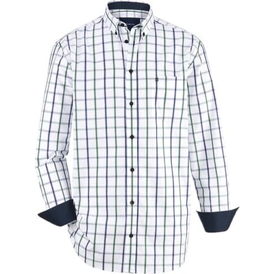 Babista herren Overhemd - 39/40 - groen - Plus Size