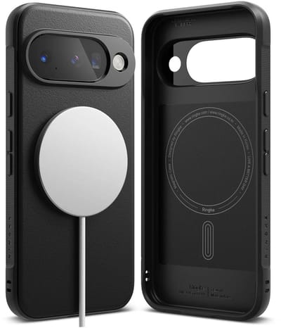 Ringke Onyx Magnetic | Hoesje Geschikt voor Google Pixel 10 | Compatibel met MagSafe / Qi2 | Back Cover Flexibel TPU | Zwart