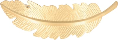 Haarsoires Haarspeld Patentspeld 9cm - Veervorm – Metaal – Goud - Haarspelden voor Dames - Haarklem - Haarclip - Haaraccessoires - Hair Clip - Decoratieve Haaraccessoire