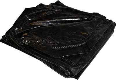 Stevige Zwarte Vrachtwagen Tarp (Presenning) 7x9 Voet - Waterdicht Zeil voor Opslag en Bouw