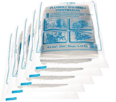 KOTARBAU® 10 Pack Transparante Schilderfolie, 4 x 5m, Dikke Afdekfolie, Afdekfolie Voor Muren En Vloeren, Plastic Folie Voor Schilderen Huis, Folie Afdekking Schilderwerk