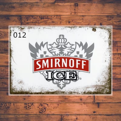 Wandbordje Smirnoff