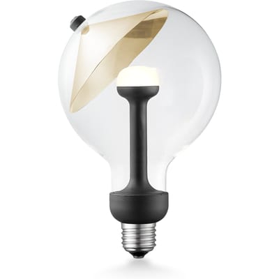 Design LED Lichtbron Move Me - Goud - G120 Cone LED lamp - 12/12/18.6cm - Met verstelbare diffuser via magneet - geschikt voor E27 fitting - Dimbaar - 5W 400lm 2700K - warm wit licht
