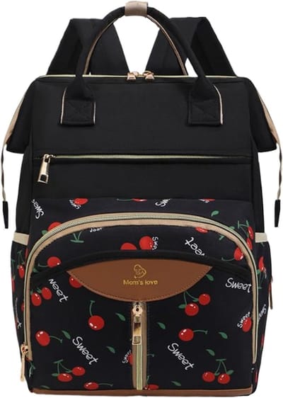 Reisluiertas - Moeder tas - Baby verzorging - Waterdicht Oxford - 38x26x18cm - Zwart