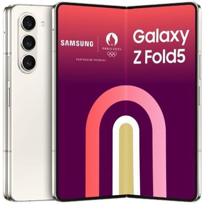 Refurbished Samsung Galaxy Z Fold5 5G 12GB RAM/256GB Smartphones SIM+eSIM Zwart 12/256GB crème