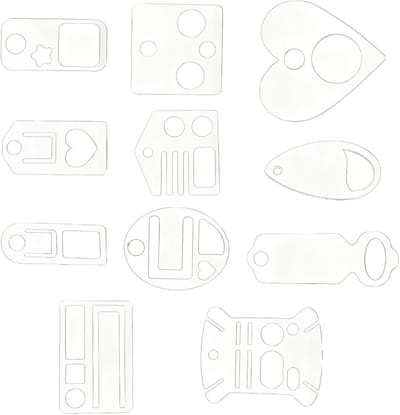 Borduurdraad Kaarten - Garen Houders - Handwerk Organiseren - Transparant Zichtbaar Ontwerp - 140 gram - Transparant
