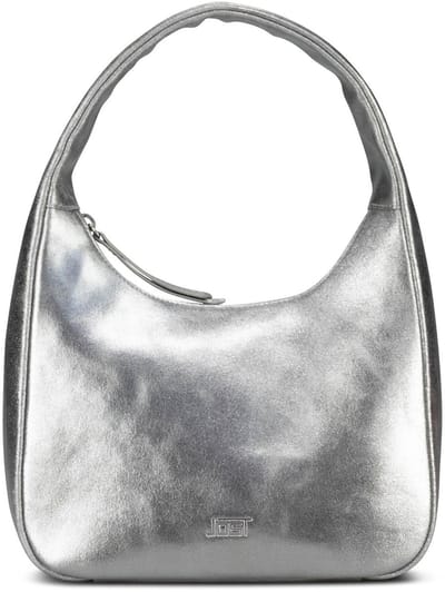 JOST Leren schoudertas Silver Shimmer Hobo Bag Silver zilverkleurig