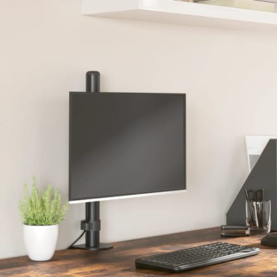 vidaXL - Monitorbeugel - VESA - 75/100 - mm - zwart - staal