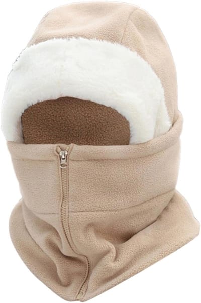 Winter Gezichtsmasker - Fietsmasker Nekwarmer - Bescherming Tegen Kou - Geïntegreerd Ontwerp - 36 x 32 cm - Zwart