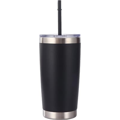 Tasse Thermos Acier Inoxydable Tasse à Café Bureau Affaires Loisirs Extérieurs Tasse à Bec Tasse de Voiture 20oz