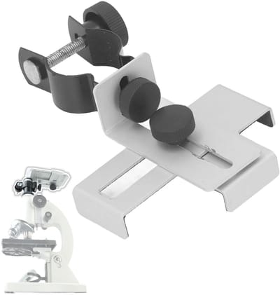 Dailygoods - Mobiele Telefoon Adapter voor Telescoop - Universele Microscoop Telefoon Mount - Lichtgewicht Aluminium - Geschikt voor Monoculaire Verre...
