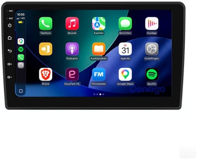 CarPlay autoradio geschikt voor Ford Fiesta | 2002 t/m 2005 | Android 13 | Draadloos Apple CarPlay & Android Auto | 2GB + 32GB | Denago DNG-A454 | 9 inch | 2002 2003 2004 2005 | Bluetooth & Wifi