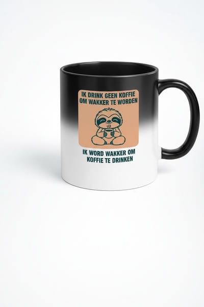 Ik Drink Geen Koffie Om Wakker Te Worden Mok | Magische Koffiemok Met Spreuk