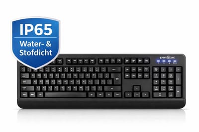 Perixx Afwasbaar Toetsenbord IP65 – Waterdicht & Stofdicht USB Toetsenbord – Industrieel / Medisch – Full Size met Numpad – QWERTY