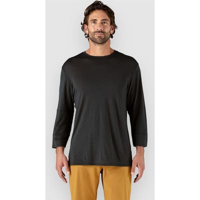 Patagonia Merino Blend 3/4 Sleeve Long Sleeve Jersey zwart