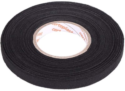 Dailygoods- Weefselband 9 mm x 15 m - Kabelboomband - Isolatietape - Plakband - Zelfklevend - Slijtvast - Corrosie- en oliebestendig