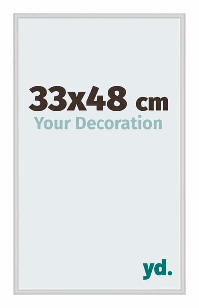 Your Decoration - Fotolijst 33x48 cm - Aluminium - Zilver Mat - Miami
