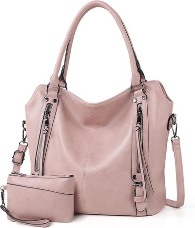 Elegante Vintage Schoudertas Set Dames Shopper met Verstelbare Band