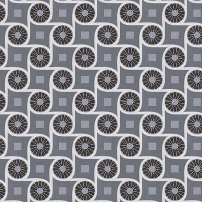 Retro behang Profhome 390604-GU vliesbehang glad met geometrische vormen mat grijs wit zwart 5,33 m2