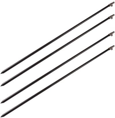 Ultimate Black Aluminium Bankstick Set 75-120cm (4 Stuks) - Bankstick