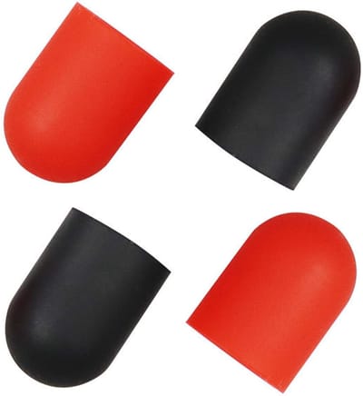 Allecto - Electric Scooter Support Cover - Beschermhoes - Zwart Rood - Anti-slip - Ondersteuning voor elektrische scooter - 4 stuks