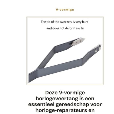 Dailygoods- Horlogeveertang Professioneel - Horloge reparatie - Horlogeband inkorter - Horloge gereedschap set - Veerstangen verwijderen - Harde punt voor precisie