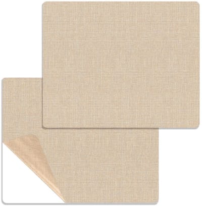 Zelfklevende Stofreparatie Patches - 2 Stuks, Waterdicht en Duurzaam voor Meubels, Tenten en Sofas, 11x8 Inch (Beige)
