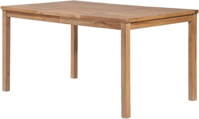 Tuintafel Massief Hout - Eettafel Buiten - Buiten Eten - Weerbestendig Teakhout - 150 x 90 cm - Natuurlijk Hout