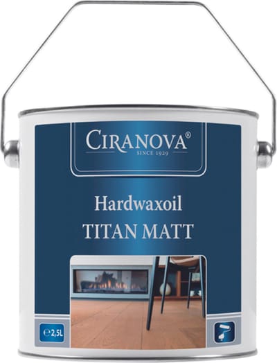 Ciranova Hardwaxoil Titan - 2,5 l - Fluweelmat - 30 m²/l
