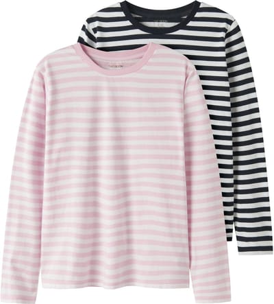 NAME IT - TKFJOX 2P LS STRIPE TOP NOOS - Meisjes - Blouses