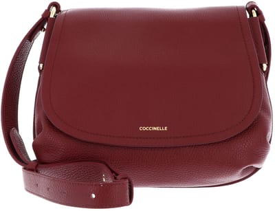 COCCINELLE Leren schoudertas Rebekka Handbag Grained Leather Ribes (rood)paars