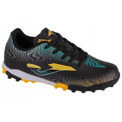 Joma Evolution kunstgras voetbalschoenen voor kinderen (ZWART/GEEL)