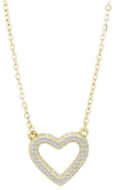 AKZENT Akzent damesketting met hanger "Xyla" van 925 Sterlingzilver, gerhodineerd, duurzaam
