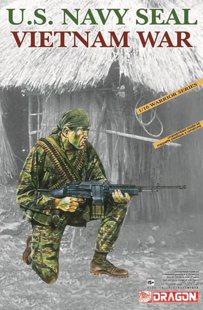 Dragon Modelbouwpakket Militaire voertuigen - 1607 U.S. Navy Seal - Vietnamoorlog - Amerikaanse Soldaat - Figuur Plastic - 1:16 - Modelbouw