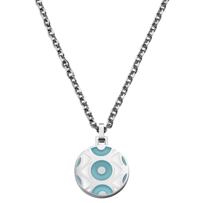 Evil Eye | Zilverkleurige Babyblauwe Ketting