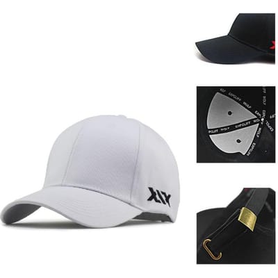 56-61cm 62-68cm Grote Hoofd XXL Man Katoen Gaas Baseballpetten Grote Maat Oversized Snapback Hoed Zomer Extra Maat Trucker Pet Unisex 62-68cm white