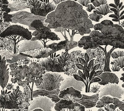 PLANTEN EN BOMEN BEHANG | Botanisch - Grijs Zwart Wit - A.S. Création Pintwalls III