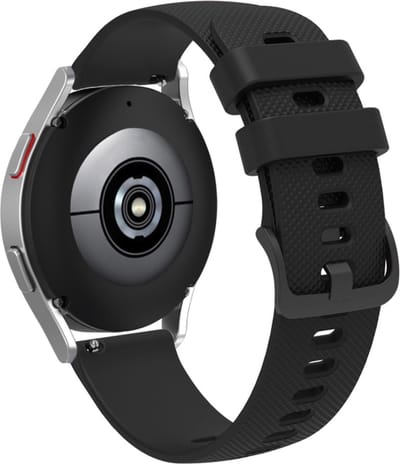 Siliconen bandje - geschikt voor Garmin Vivoactive 4 / Venu 3 / Venu 2 / Forerunner 255 / Forerunner 265 / 570 (47mm) - zwart
