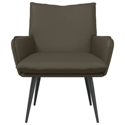 vidaXL - Fauteuil - Grijs - Kunstleer