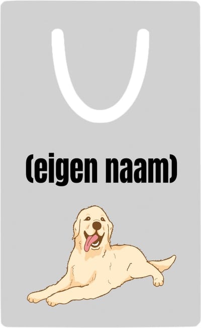 Hacebo® - liggende hond met eigen naam metalen boekenlegger - Honden - honden liefhebbers - iemand die houdt van honden - verjaardag - cadeau - kado Bladwijzer boekenleggers - 7.6 cm x 5cm