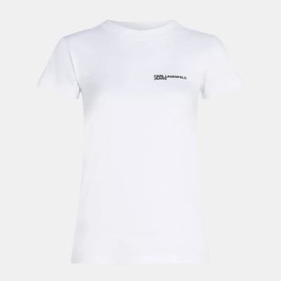 Karl Lagerfeld A1w17004 T-shirt Met Korte Mouwen Wit S Vrouw