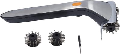 Elektrische grillborstel - Grillreiniger schraper - Barbecue schoonmaken - Automatische reiniging - 42 cm lang - Zwart