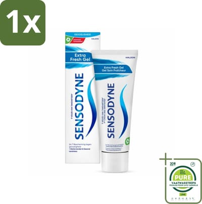 1 x Sensodyne - Tandpasta - Extra Fresh Gel - Verfrissend - 75 ml - Tandpasta Gevoelige Tanden - Sensodyne - Frisse Adem - Tandplak Verwijderen - Fluoride