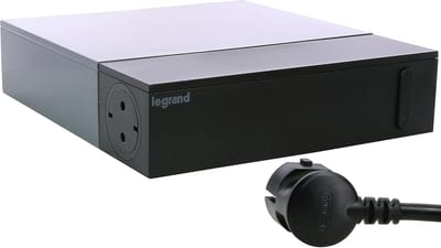 Multimedia TV Hoekstopcontact met 4 Uitgangen en Overspanningsbeveiliging