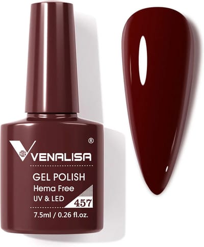 Venalisa UV Gellak Kastanje Bruin - 7.5 ml - Gellak Rood - Bruine Gellak - Rode Gellak - Gellak Bruin - Gellac Rood - Gellak Red - Gellak Kleuren - Venalisa Gellak - Gellak Nagellak