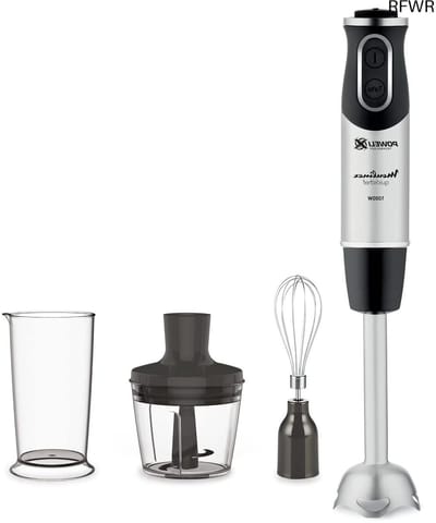 Handmixer - Keukenmixer Staafmixer - Culinaire Bereidingen - Powelix Technologie - 1000 Watt - Staal Zwart