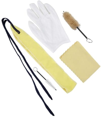 Allecto - Trumpete Pflege Kit - Onderhoudsset voor trompet - Inclusief reinigingsaccessoires - Zwart/blauw/rood - Perfect voor muzikanten - Ideaal ...