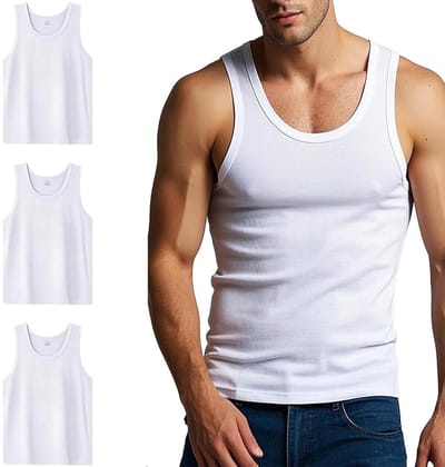 Dailygoods- Onderhemd Heren - 3 Stuks - Ademend Katoen - Spiershirt - Sport - U-hals - Perfecte Pasvorm - Tanktop