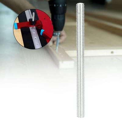 Dailygoods- Draadstang M8 - 10 Stuks - Aluminium - Houtbewerking - Corrosiebestendig - 100 mm Lengte - Hoogwaardige Kwaliteit - Schroef